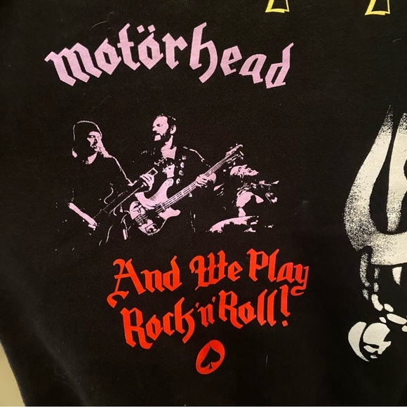 OBEY Black Motorhead Graphic Crewneck Sweatshirt Size Medium-Unisex - Picture 6 of 9